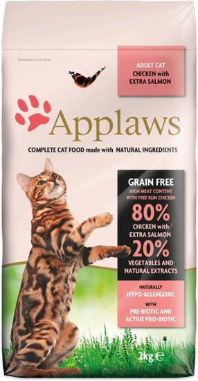 Picture of Applaws Adult Cat Chicken with extra Salmon Dry - 2kg