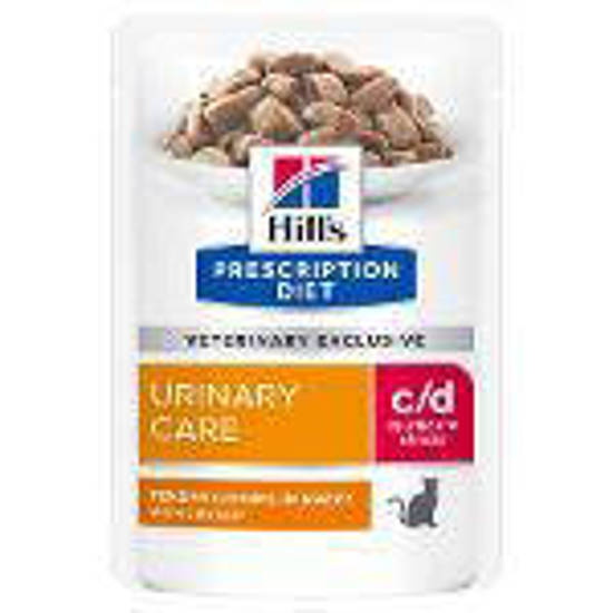 Picture of Hills Prescription Diet c/d Urinary Stress Feline with Chicken 12x85G